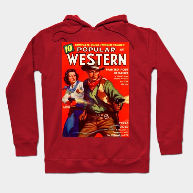 Popular Western Magazine Cover May 1940 Hoodie by Starbase79